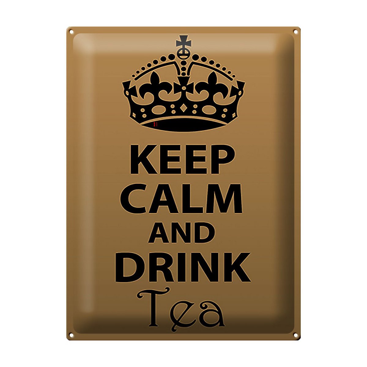 Blechschild Spruch 30x40cm Keep Calm and drink tea