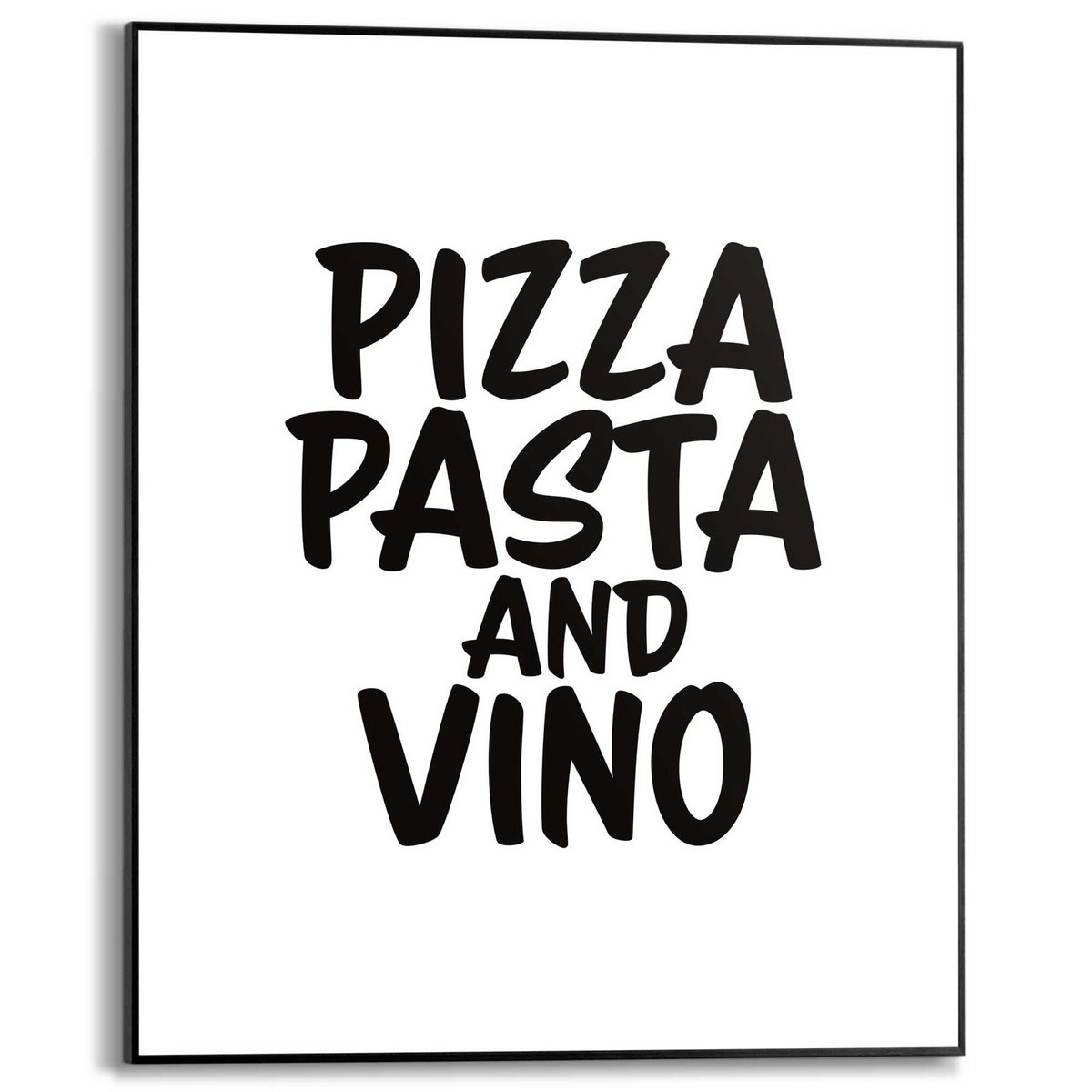 Painting Slim Frame Pizza, Pasta and Vino 50x40