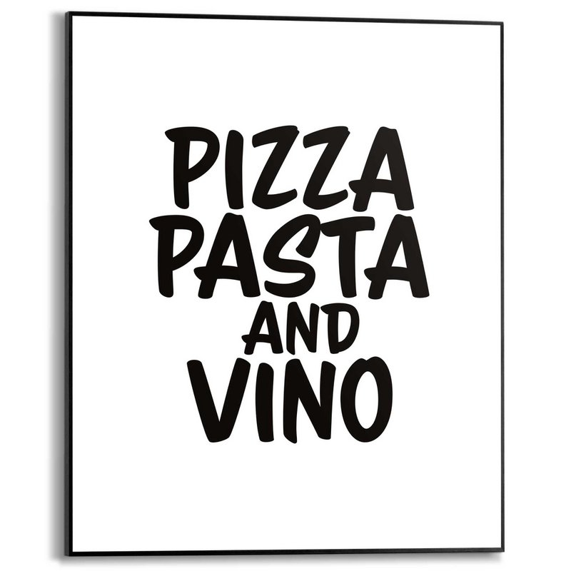 Painting Slim Frame Pizza, Pasta and Vino 50x40