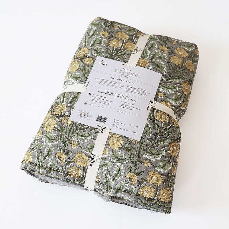 FIDELIA flower print baby rest mat