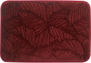BADEMATTE 65X45CM 100 % POLYESTER 260G PALM BORDEAUX