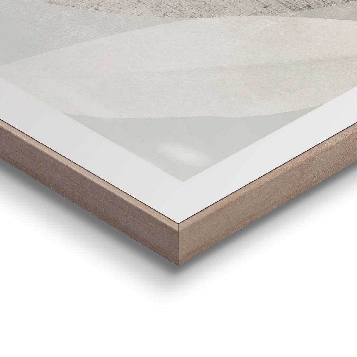 Tableau Slim Cadre Feuilles 50x50