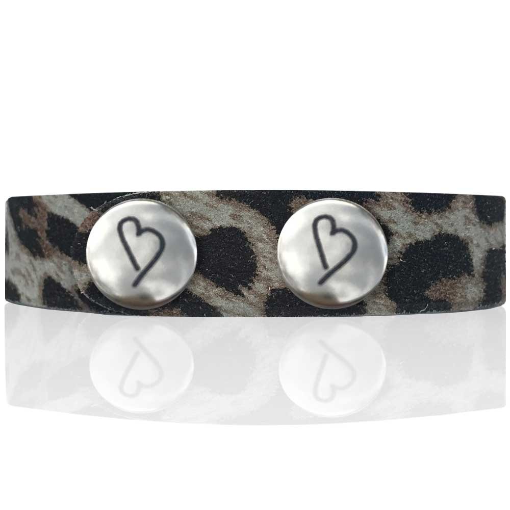 Leren oorbellen 'Drops of Joy', Lucky Leopard