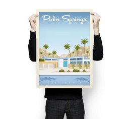 Palm Springs Vintage Poster | Poster City Palm Springs California United States