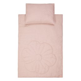 Linen bloom child cover set "Powder pink"