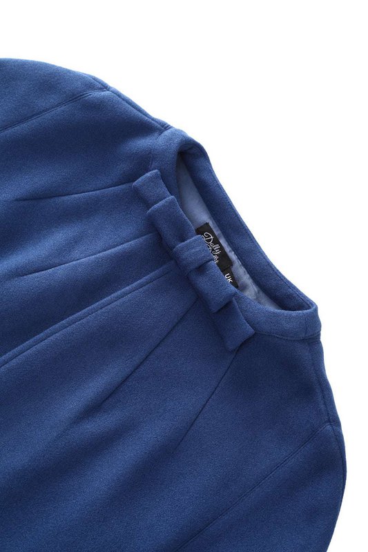 UE Stock Sabrina Blue Blue Vintage Comfy Cape wzrusznie ramionami