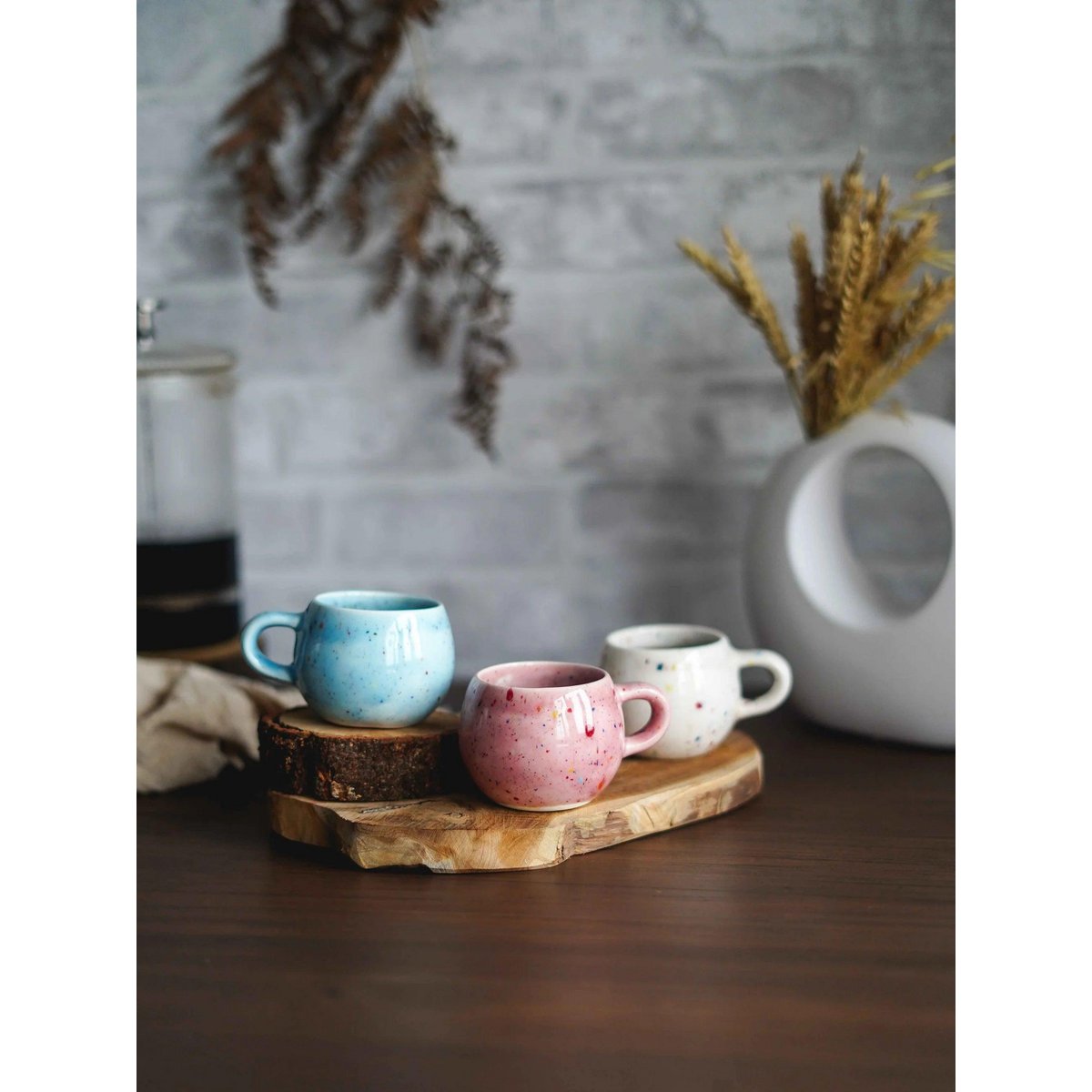 Rainbow Coffee Cup - Handgemaakt keramiek gemaakt in Portugal