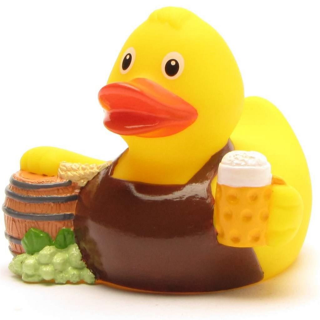 Rubber duck beer brewer rubber duck