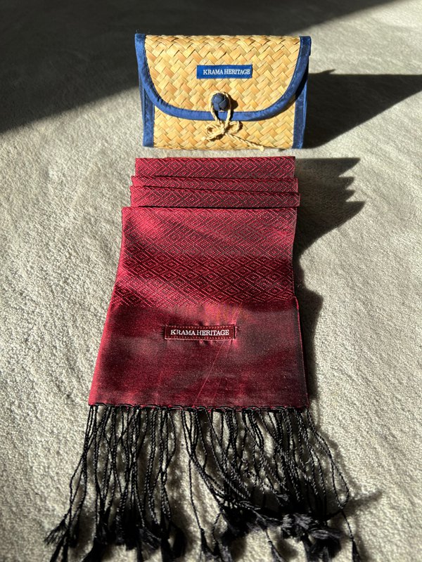 The Purple Diamond Luxury Silk Krama - Men