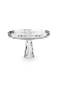 Cake Stand o/f Glass Clear Large 29.6x18cm