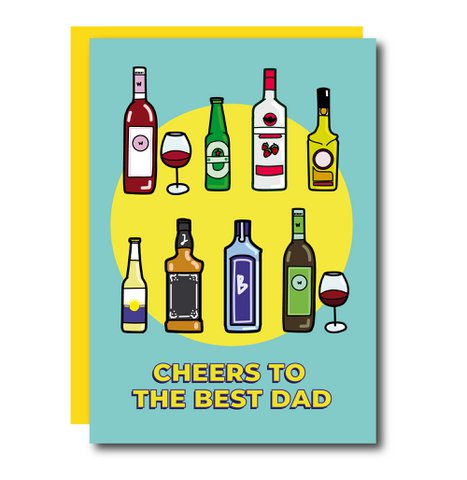 Cheers To The Best Dad Father's Day Card