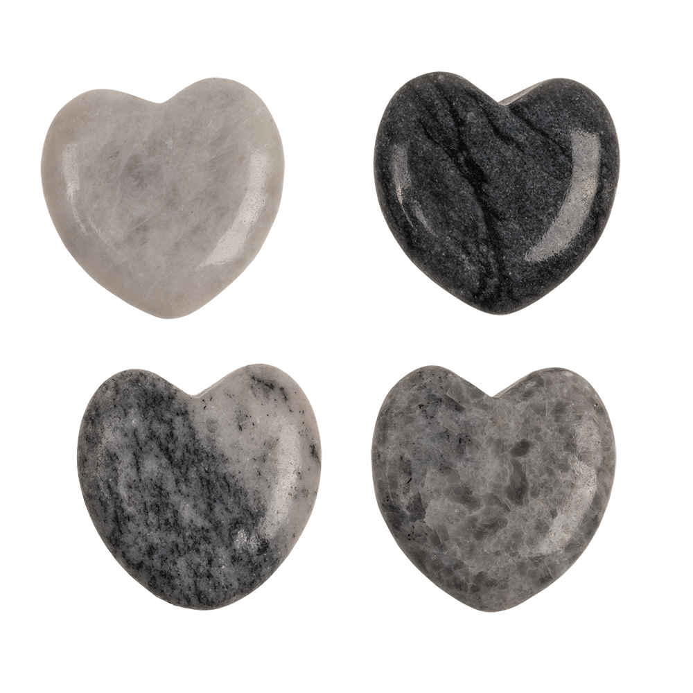 Natural Stone Heart, Worry Hearts,