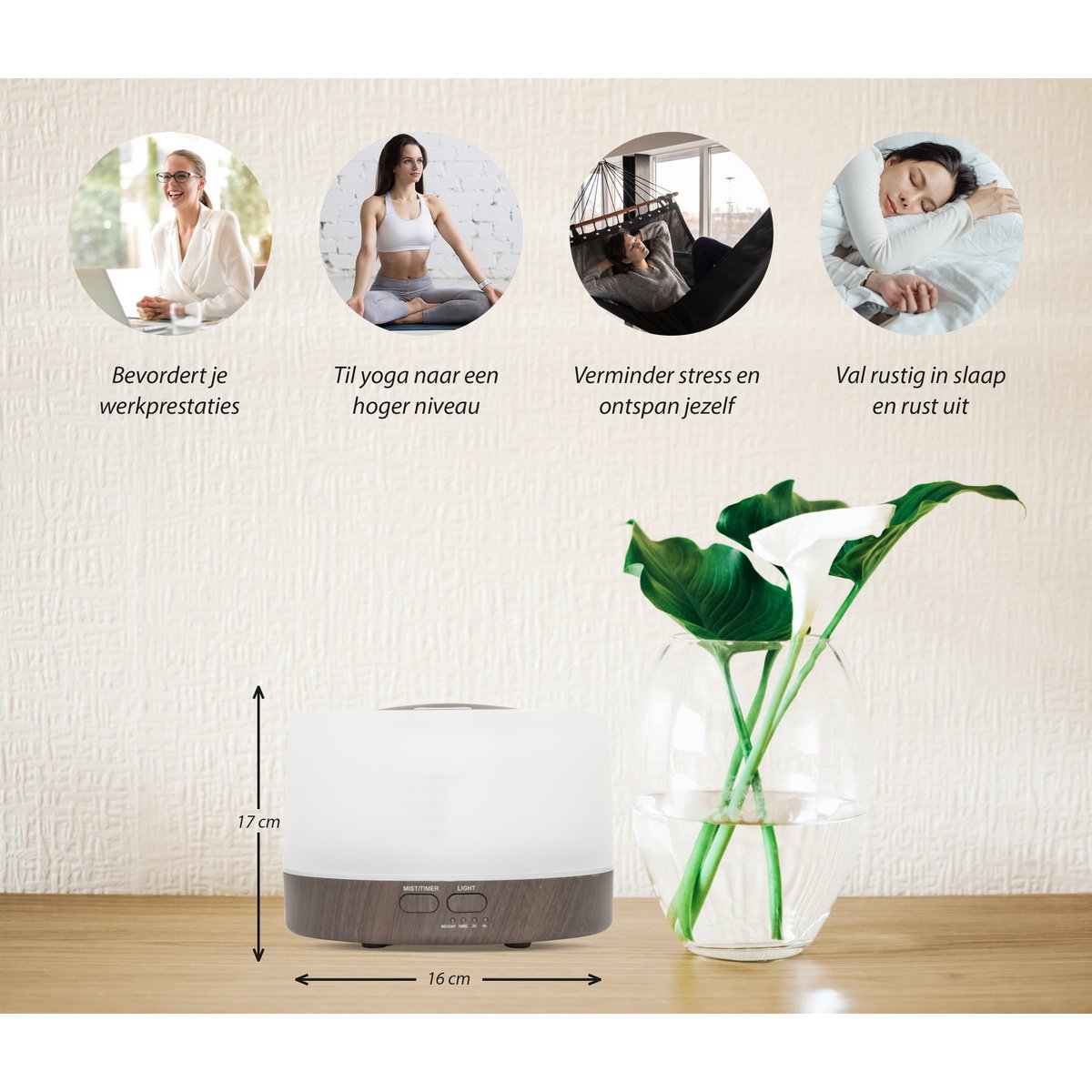 Happiness Pro - Dark Wood - Aroma Diffuser