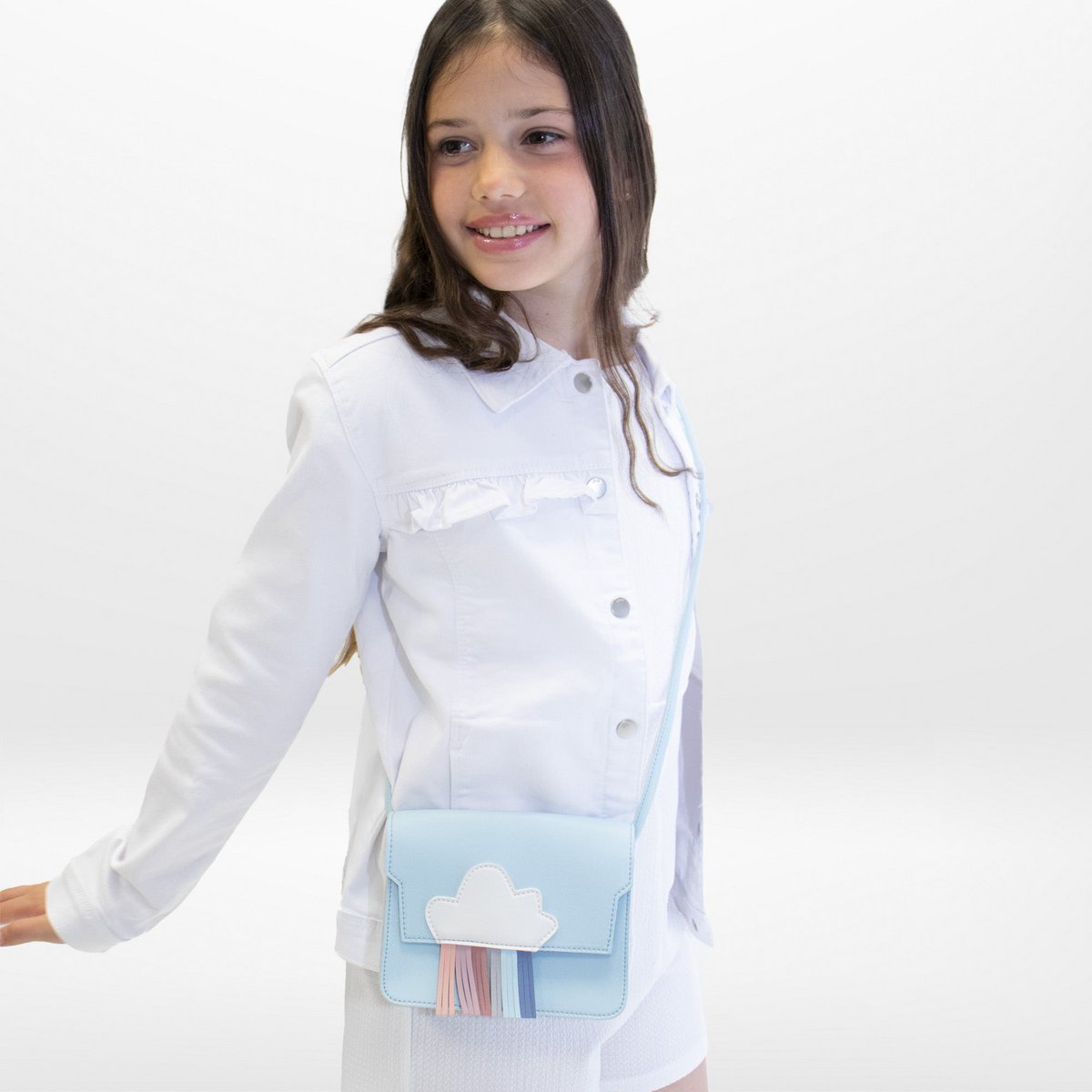 Children's shoulder bag - Rainbow Blue