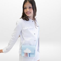 Children's shoulder bag - Rainbow Blue
