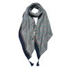 Scarf Ladies Print 90x180 cm Green Synthetic Shawl Ladies