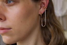 Chesil - Double Piercing Chain Earrings
