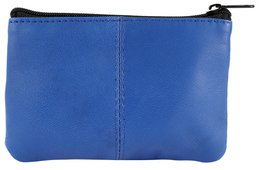 Portachiavi/portachiavi in ​​vera pelle Excellanc, blu