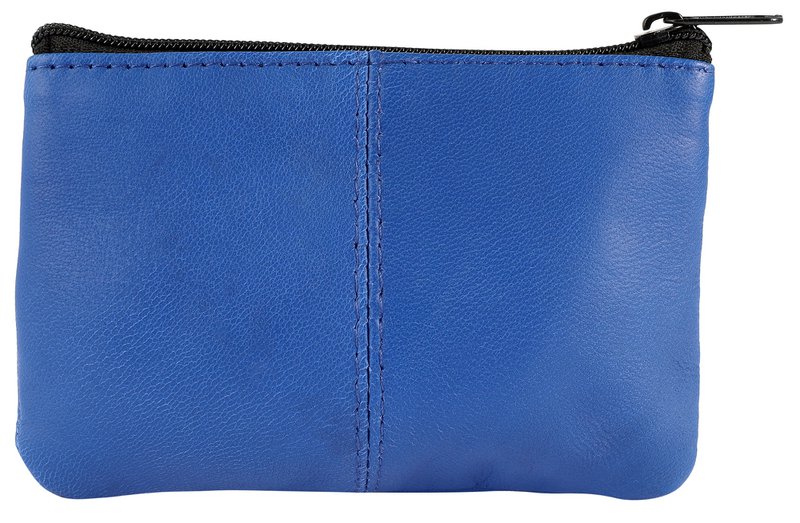 Portachiavi/portachiavi in ​​vera pelle Excellanc, blu