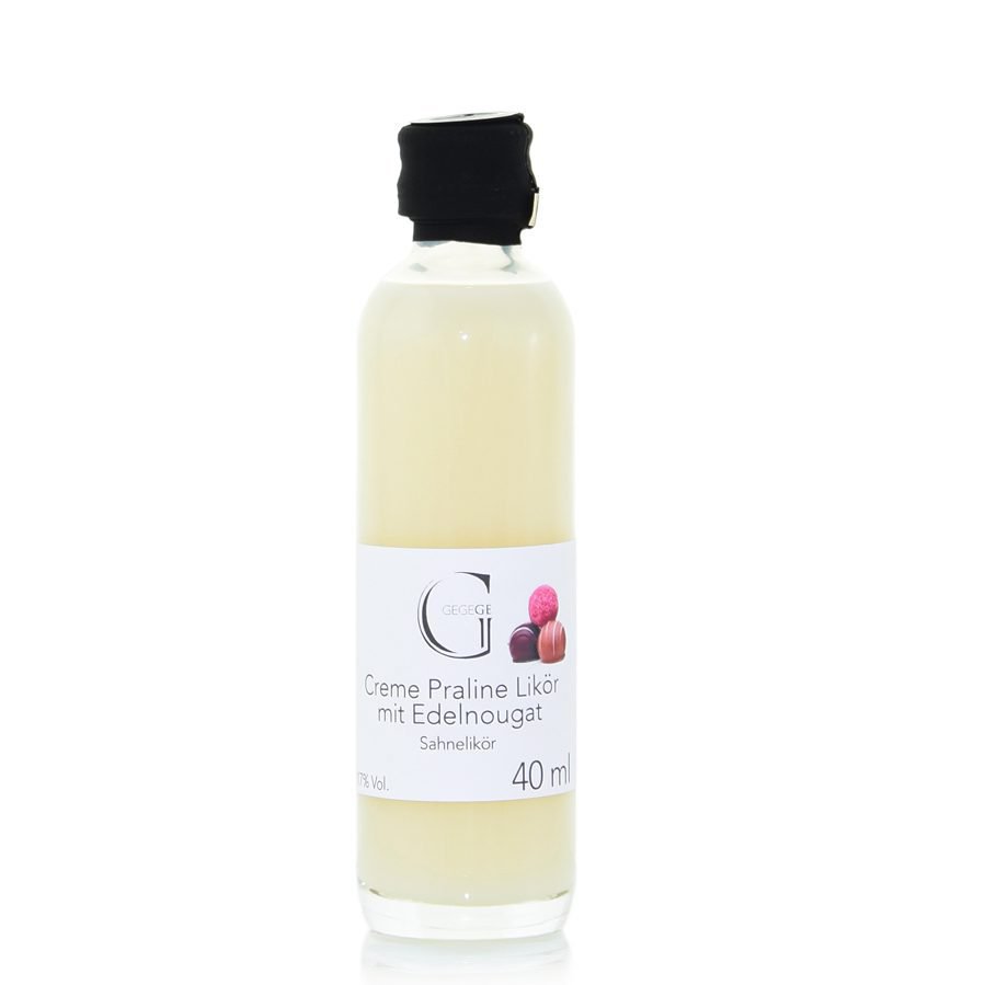 Cream praline liqueur with fine nougat – mini 40ml