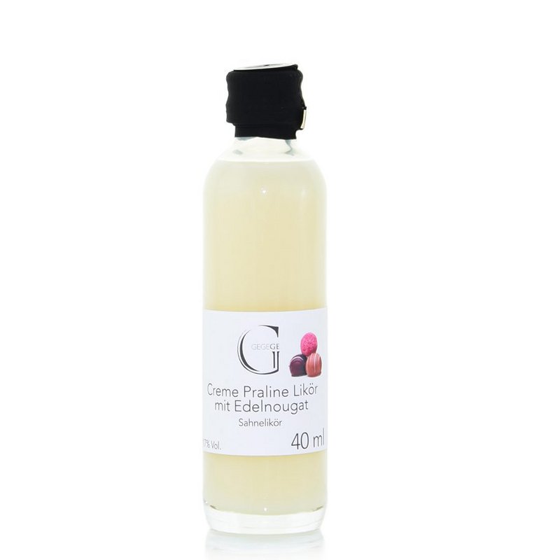 Cream praline liqueur with fine nougat – mini 40ml