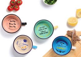 Rainbows & Stars, Stonenamel Suppe Cup, bageform