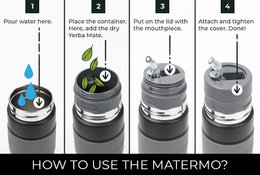 Matelisto autocebante (matermo) XL 750ml von Un Mate. Thermoskanne, Tasse und Bombilla: alles in einem. Für Yerba Mate