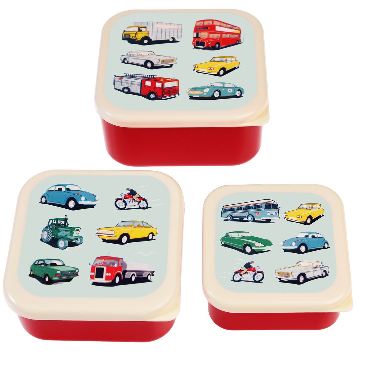 Cajas de aperitivos (juego de 3) - Road Trip