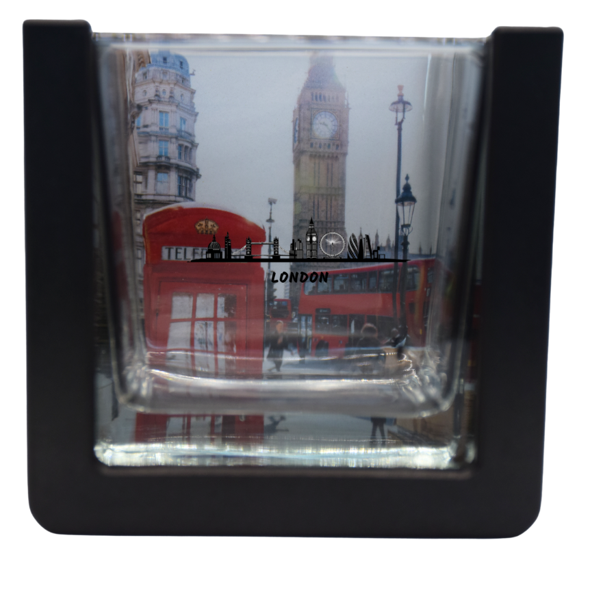 Surprise geurkaars - Cities - Londen - 235 gr vegan sheaboterwas