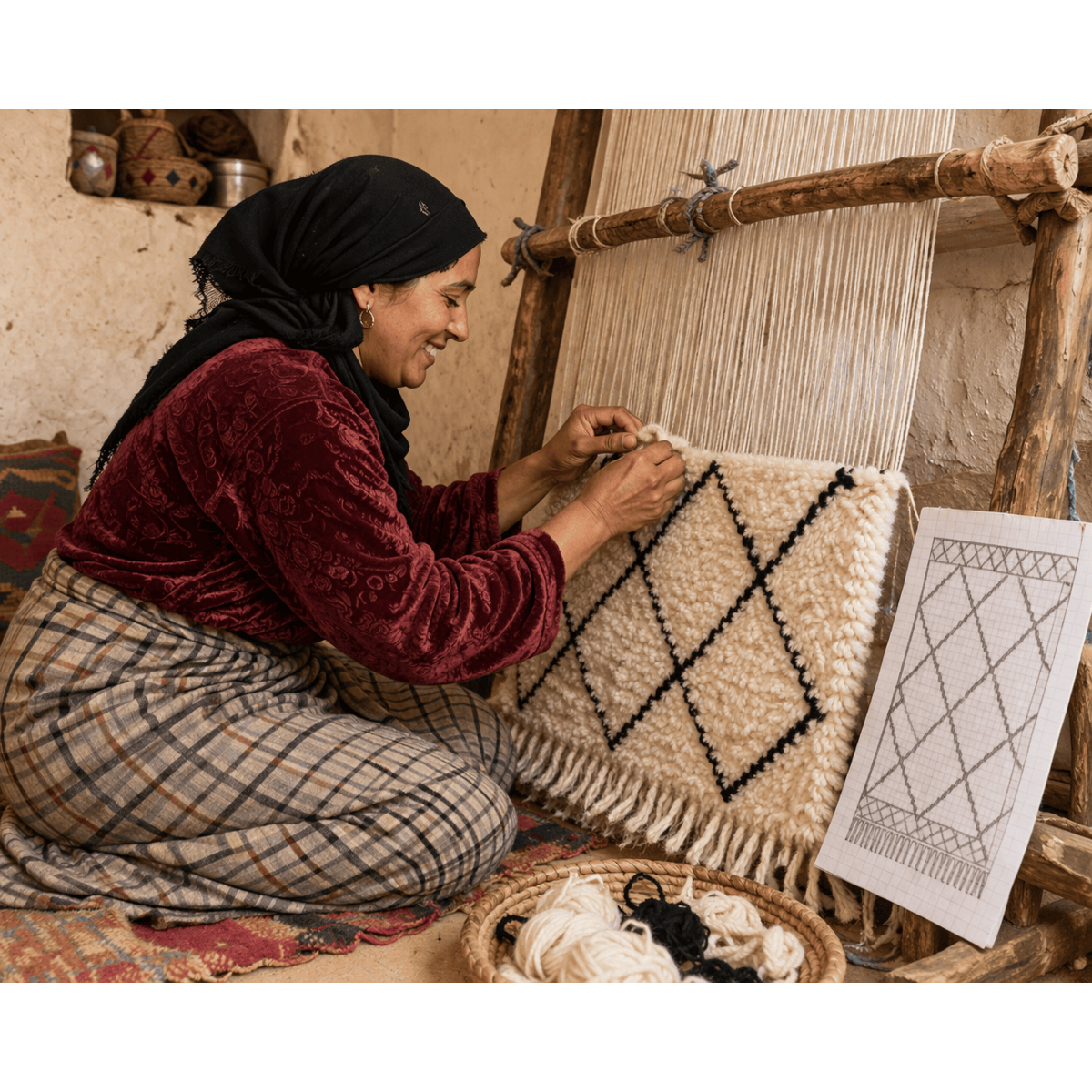 Custom Berber rug