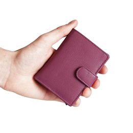 Cardprotector - Miniwallet - Mini wallet - Leather card holder leather - Credit card holder In 11 Colors