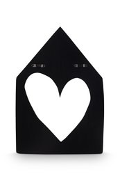 Wall Ornament House Black 41.5x29cm