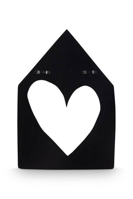 Wall Ornament House Black 41.5x29cm