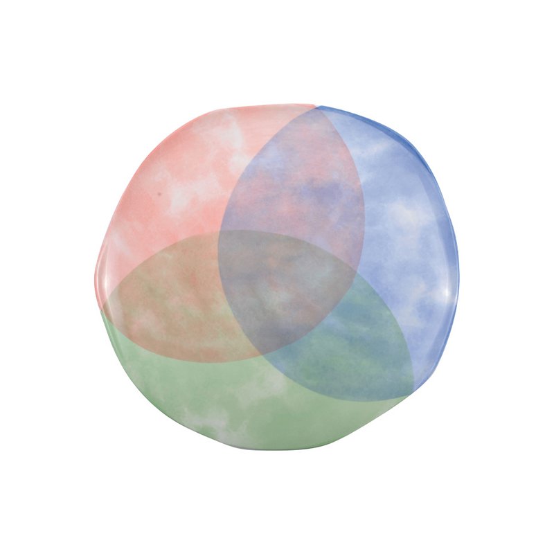 Assiette Plate Tricolor-Paradise
