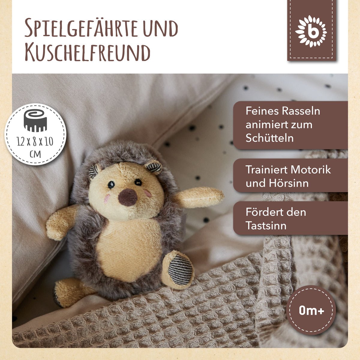 Figure Igel Piksi with rattles