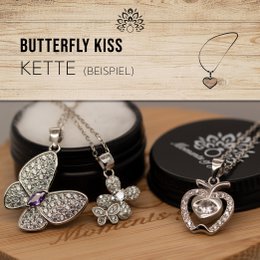 Decorative candle with fresh meadow scent & crackling wooden wick: Butterfly Kiss