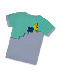 koaa – Maus, Elefant & Ente "Boombox" – T-shirt grøn/lilla