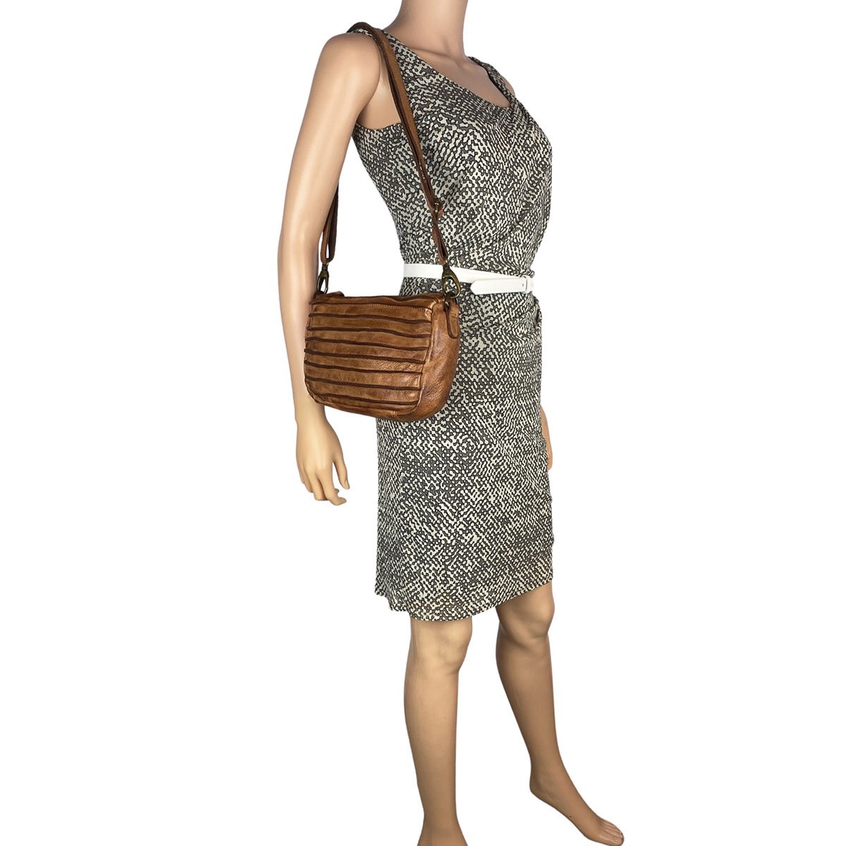 Bolso Bandolera De Mujer En Piel Lavada En 4 Colores