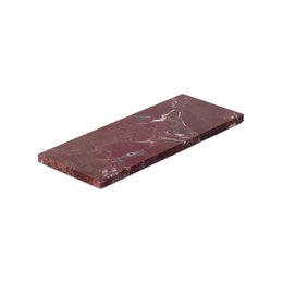 Marble tray rectangle S red 10x25cm