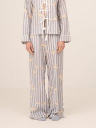 Pantalon de pyjama rayé bleu imprimé Bambi