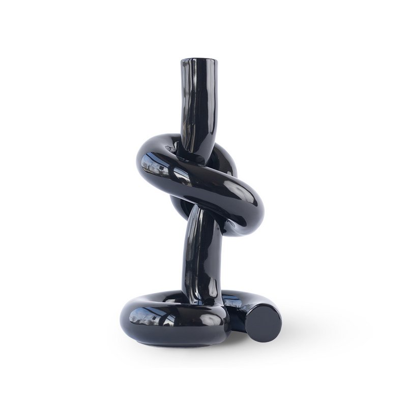 KNOTTED CANDLEHOLDER
