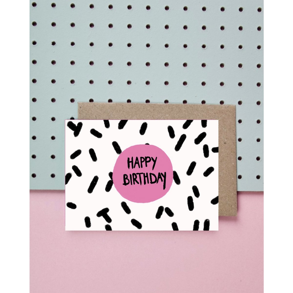 Happy Birthday Dots Postkarte