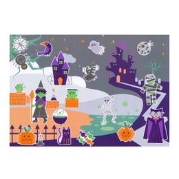 ADESIVI IN CARTA RIPOSIZIONABILI - HALLOWEEN - 2 - 8 cm - 240 pz - Colori assortiti