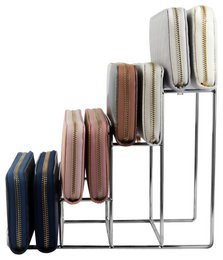 Silver Metal Wallet Stand 26cm x 12cm x 28cm