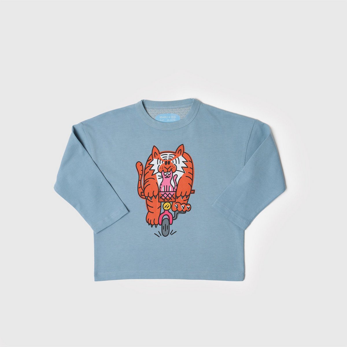 BASIC HEAVY-WEIGHT 'PEDAL FASTER' GRAPHIC T-SHIRT