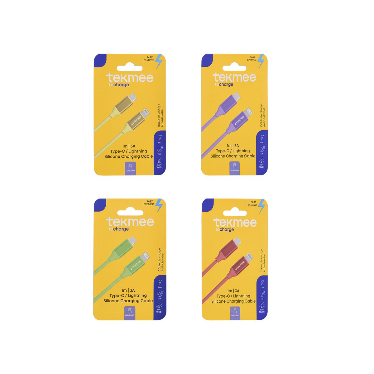 TEKMEE Silicone cable 1 meter TYPE C