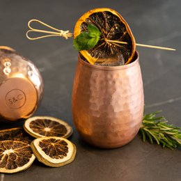 Lima kobberkopsæt – 2x cocktailkopper (hamret, 470 ml)