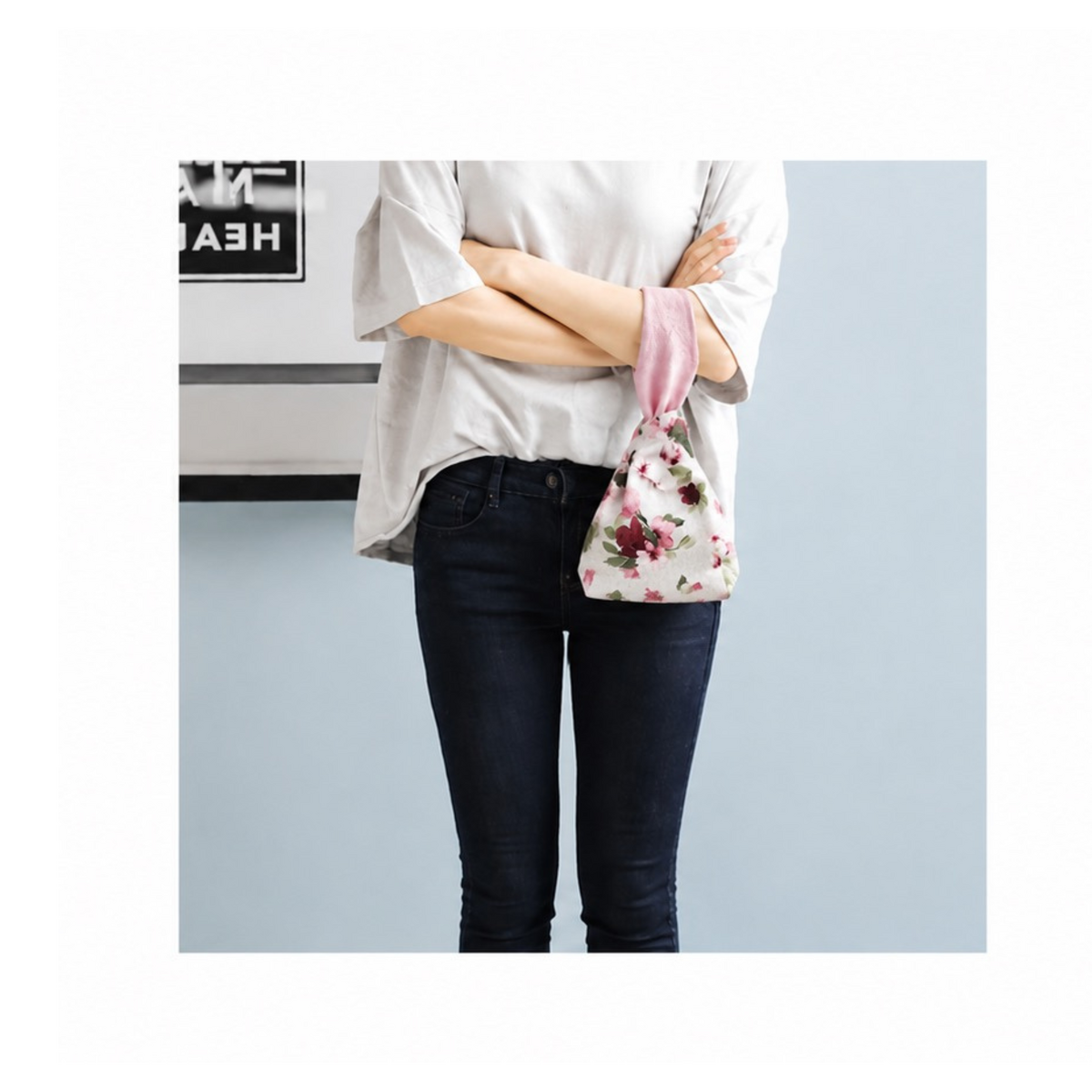 Magnolia Japanese knot bag.