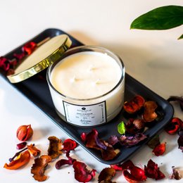Bougie pour la maison de luxe au néroli et au pamplemousse, roseaux d'aromathérapie et vaporisateur d'ambiance