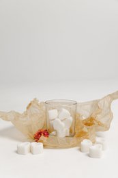 LYSEBASSE - DIY-SÆT GØR SELV stearinlys - DIY-sæt klart glas med trævæge